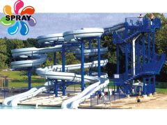 Great water slide » SP1001-Open spiral slide